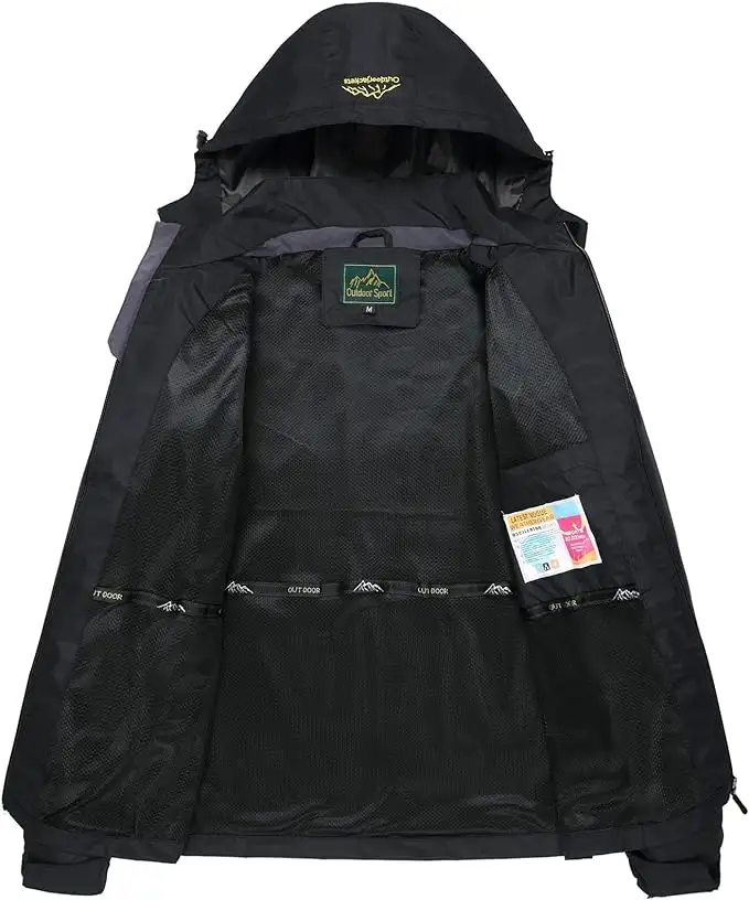 GIISAM Mens Windproof Jacket Waterproof Lightweight - 71gshglqhil._ac_sx679_